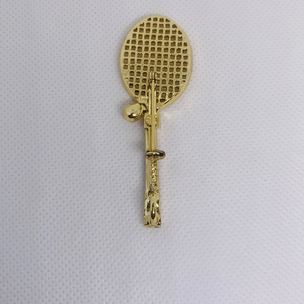Gerry's Tennis Racket Brooch/Pin - Picture 6 of 8